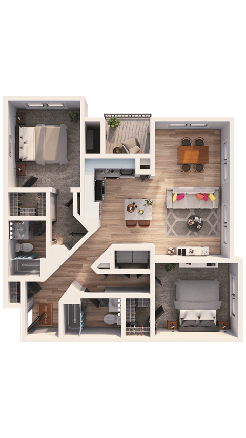 a floor plan of a house
